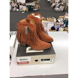 Dingo Boots Tapadero Rust Leather upper size 9